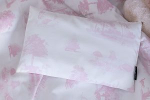 Baby pillow - Pink Toile de Jouy