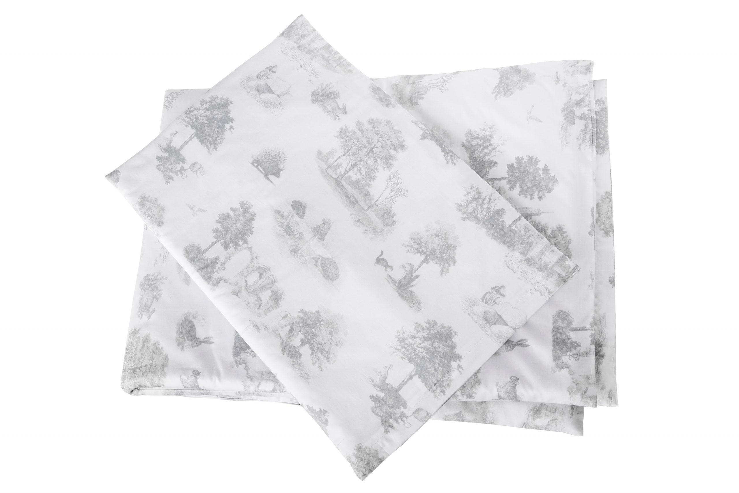 Set di lenzuola per bambini – Grigio Toile De Jouy - ERIK & VIKTORIA